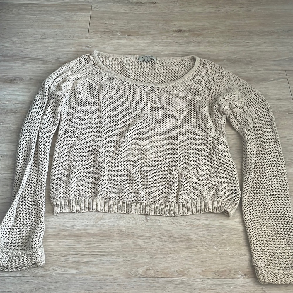 Knit beige sweater M